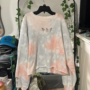 Cropped Crew-Neck Sweatshirt